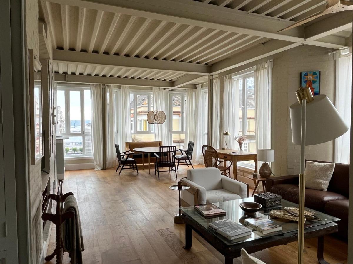 Espectacular Apartamento En El Centro De La Ciudad La Coruña Esterno foto